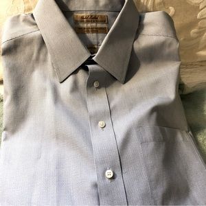 Men’s Blue Checked Shirt, Size 17 1/2 33